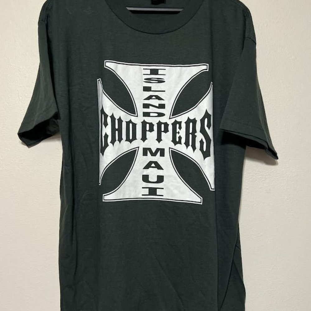 Vintage Island Maui Choppers t Shirt Size l Black West Coast